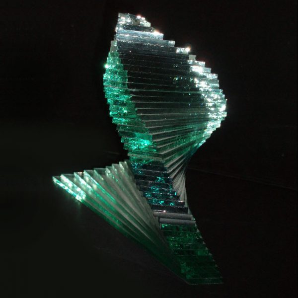 rzezba do wnętrz, rzeźba ze szkła, adriana plucha