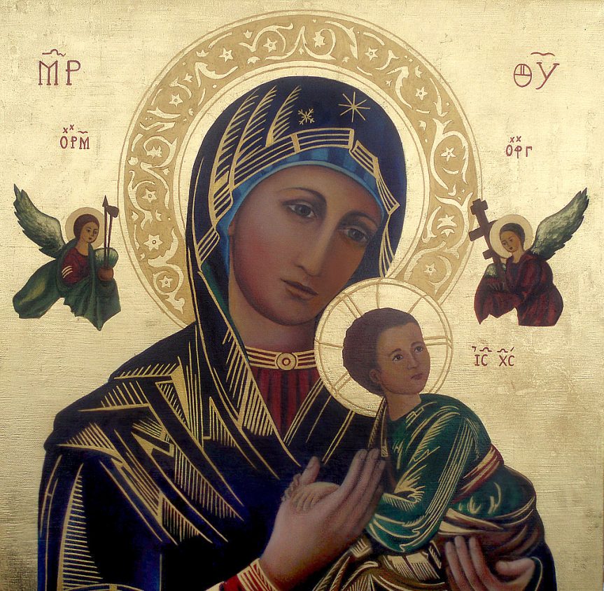 matka boża nieustającej pomocy ikona, obraz na płótnie, na zamówienie