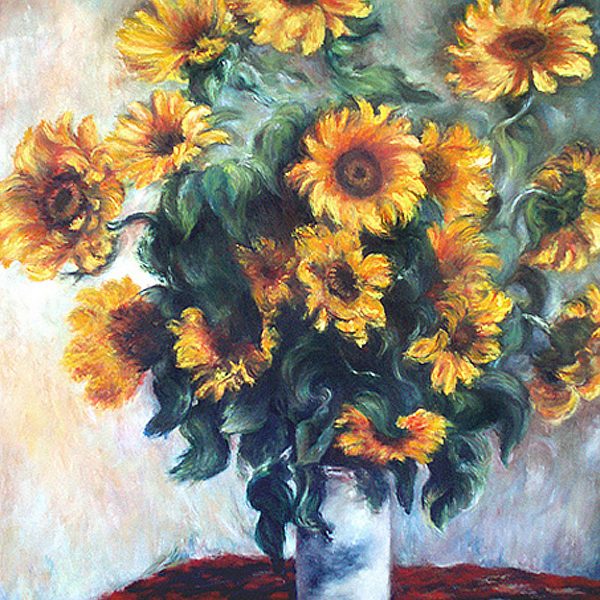 impresjonizm-impresjonisci-malarstwo-obrazy-olejne-kopie-bukiet-słoneczników-claude-monet