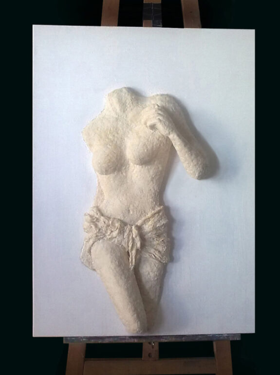 malarstwo abstrakcja obraz przestrzenny akt kobiecy 3D abstract painting act woman