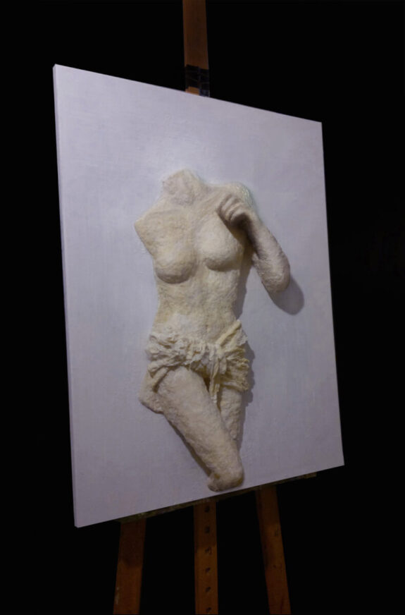 malarstwo abstrakcja obraz przestrzenny akt kobiecy 3D obraz na ścianę abstract 3D act woman