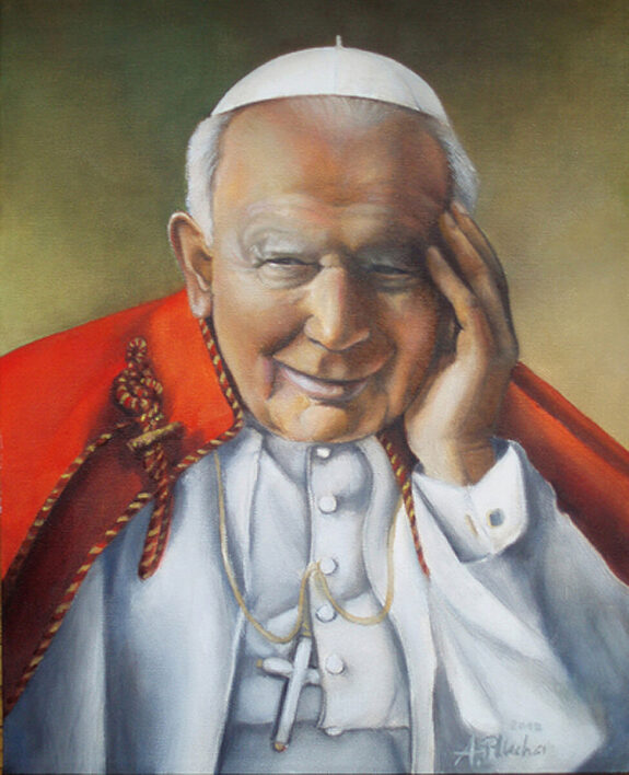 (English) Pope John Paul II commissioned painting