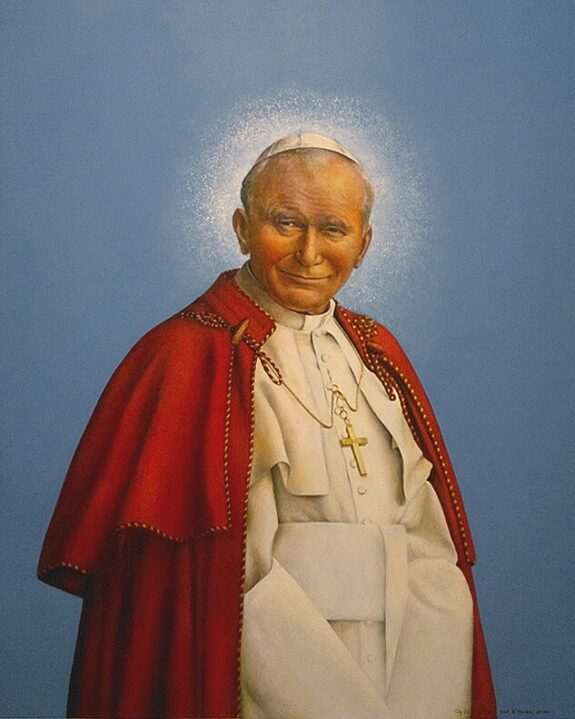 (English) pope john paul ii commissioned painting (papież jan paweł ii)