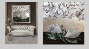 nowoczesne obrazy do salonu srebrne obrazy na ścianę złote obrazy obrazy glamour golden art living room