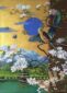 (English) lazurite sun mineral gold egg tempera landscape painting magnolia asia inspiration