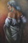 (English) “Byzantine Woman”, figurative painting, female act