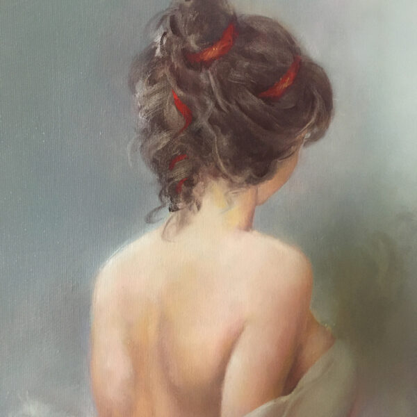 akt kobiecy, kobieta, obraz olejny ręcznie malowany na płótnie, zmysłowość, namiętność, obraz na ścianę, obraz nowoczesny do salonu