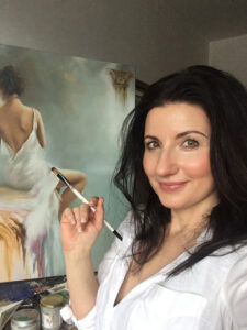 adriana plucha, polska artystka współczesna, projektantka mody, malarstwo, obrazy nowoczesne na płótnie