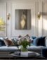 (English) “In Anticipation”, figurative painting in interior
