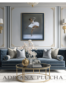 (English) “In the Embrace of Inner Peace”, figurative painting, female nude in interior