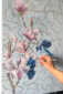 (English) harmony in the air iv painting process artist hand canvas schlagmetal