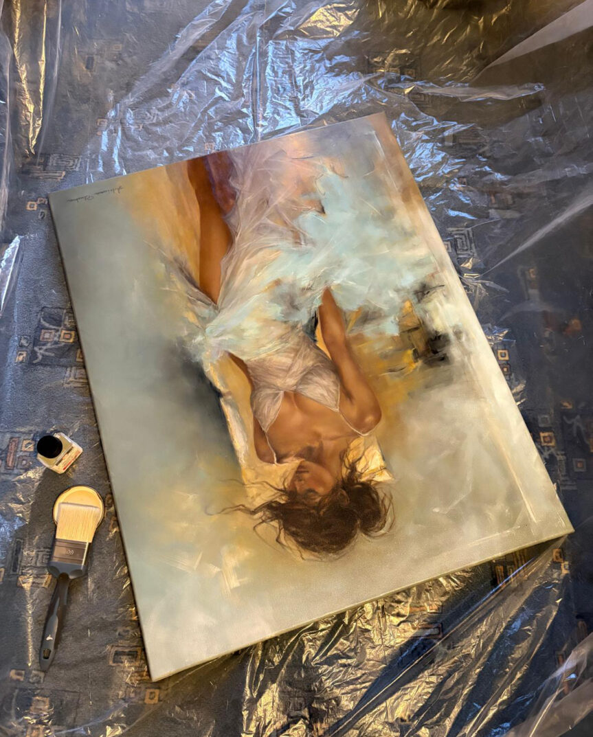 sztuka współczesna, malarstwo obraz, obraz olejne akt kobiecy, galeria sztuki, pracownia artystyczna, art gallery painting